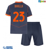 Inter Milan Nicolo Barella #23 Rezervni Dres za djecu 2025-26 Kratak Rukav (+ Kratke hlače)
